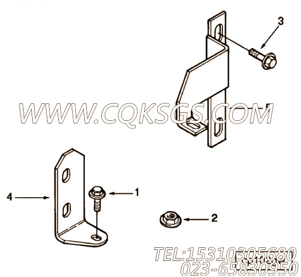【燃油泵支架】康明斯CUMMINS柴油机的3072358 燃油泵支架