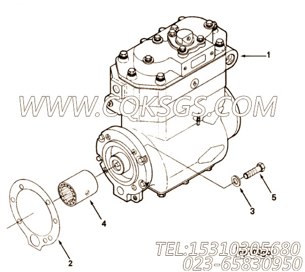 【空气压缩机】康明斯CUMMINS柴油机的3558064 空气压缩机