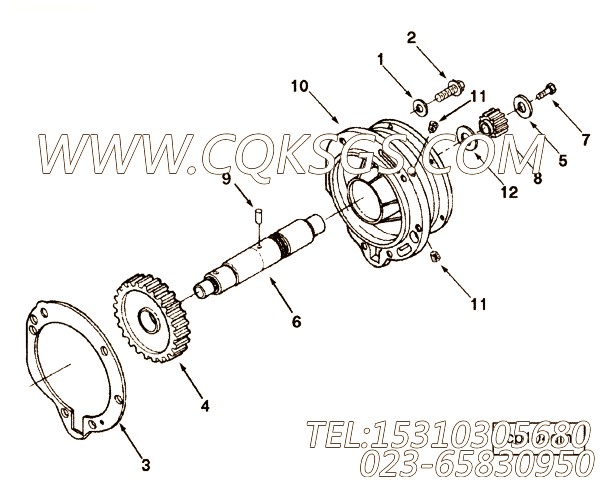 【平垫圈】康明斯CUMMINS柴油机的3072316 平垫圈