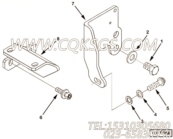 【六角头螺栓】康明斯CUMMINS柴油机的S 122 C 六角头螺栓