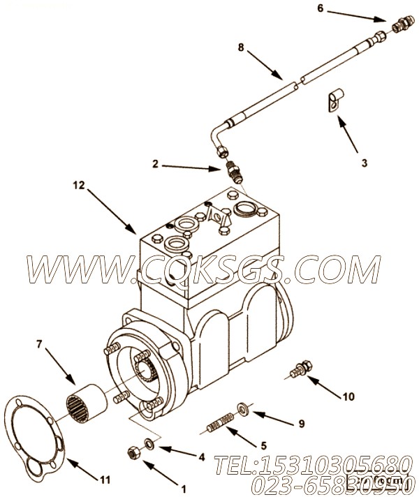 【Stud】康明斯CUMMINS柴油机的100916 Stud