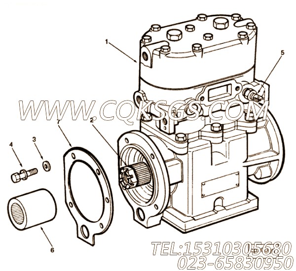 【空气压缩机】康明斯CUMMINS柴油机的3252408 空气压缩机