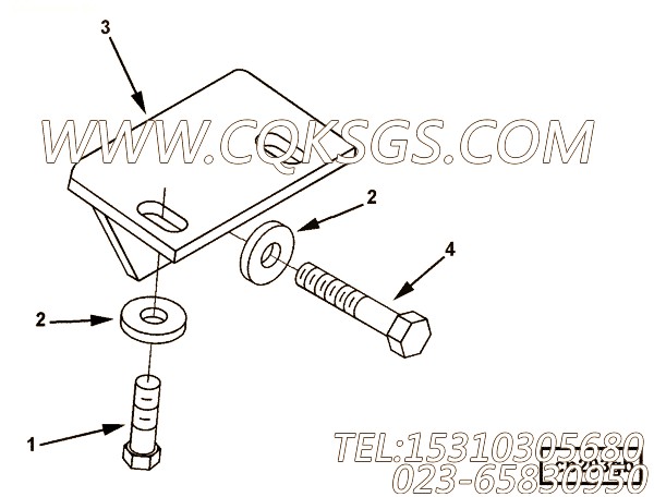 【六角头螺栓】康明斯CUMMINS柴油机的3017501 六角头螺栓
