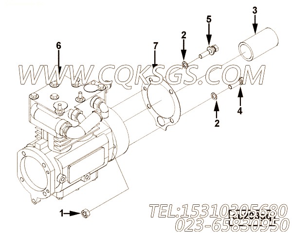 【空气压缩机】康明斯CUMMINS柴油机的4913734 空气压缩机
