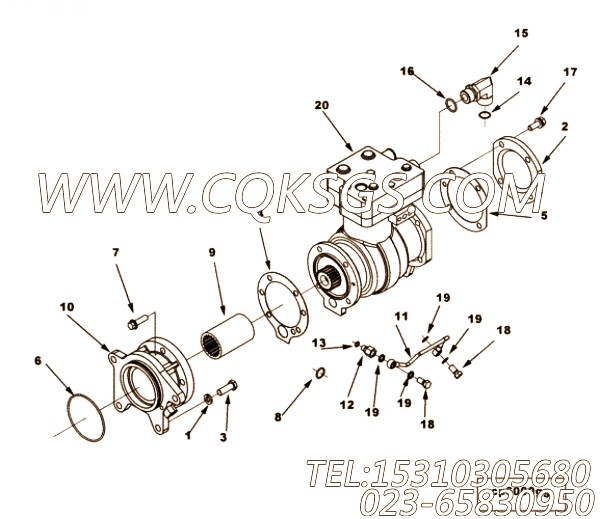 【机油供应管】康明斯CUMMINS柴油机的3094804 机油供应管