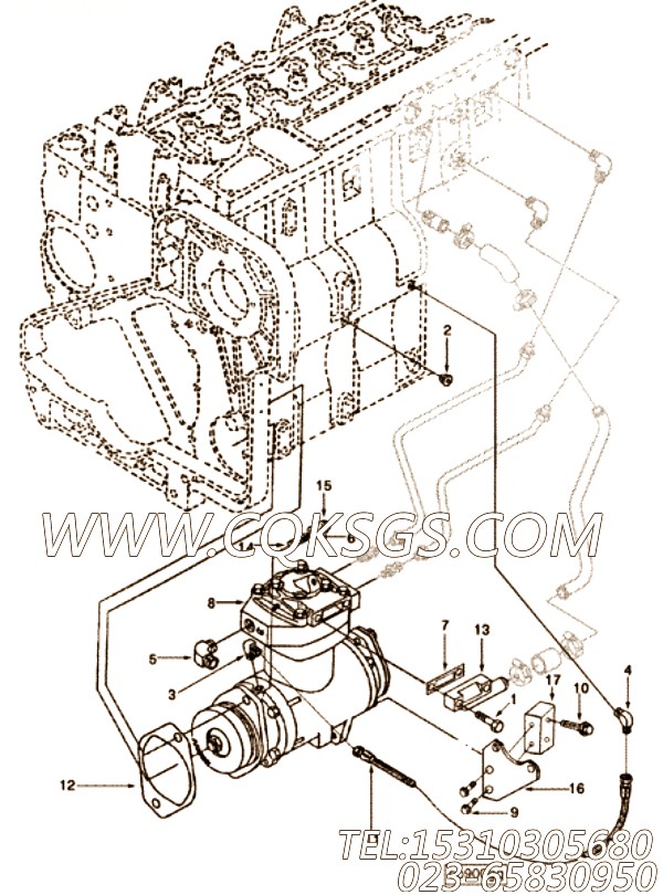 【D3913287】液压泵密封垫 用在康明斯引擎