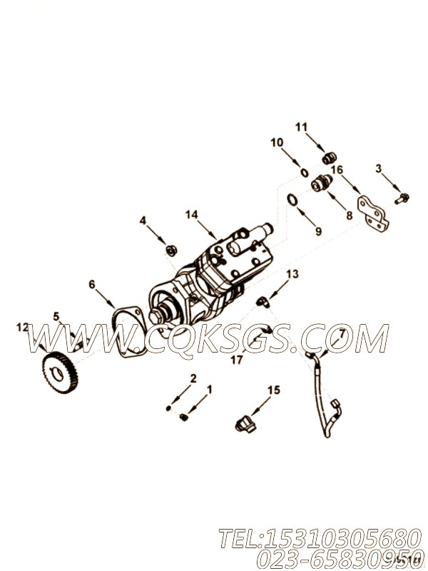 【空气压缩机】康明斯CUMMINS柴油机的3938334 空气压缩机