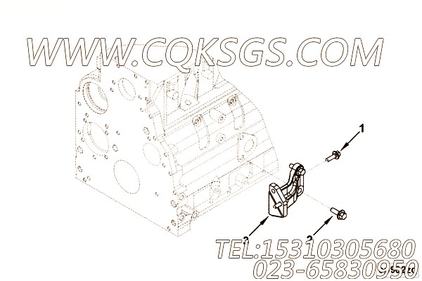 【空气压缩机支撑】康明斯CUMMINS柴油机的3965461 空气压缩机支撑