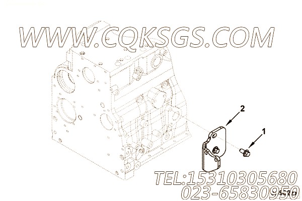 【空气压缩机支撑】康明斯CUMMINS柴油机的3990611 空气压缩机支撑