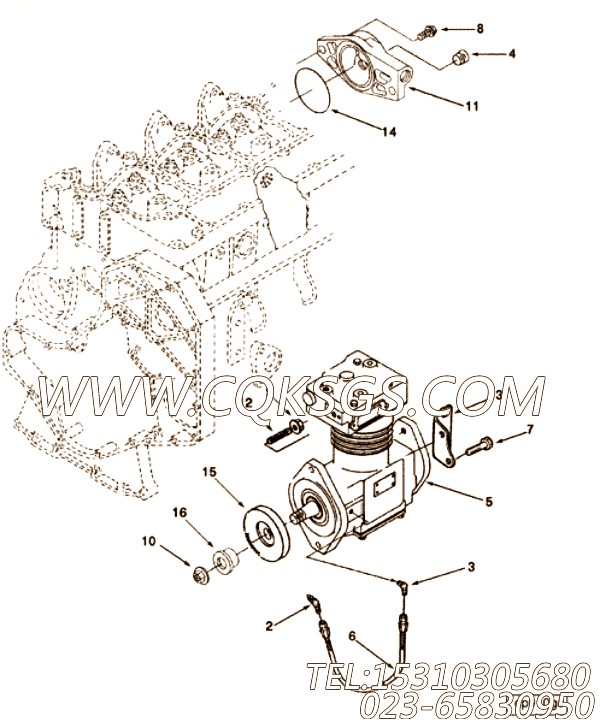 【配件齿轮传动】康明斯CUMMINS柴油机的3910891 配件齿轮传动