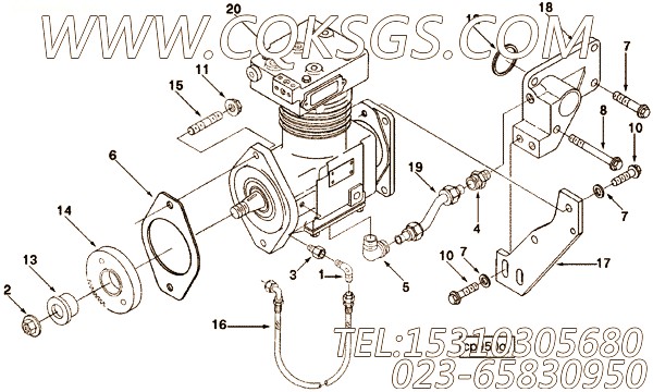 Brace, Air Compressor