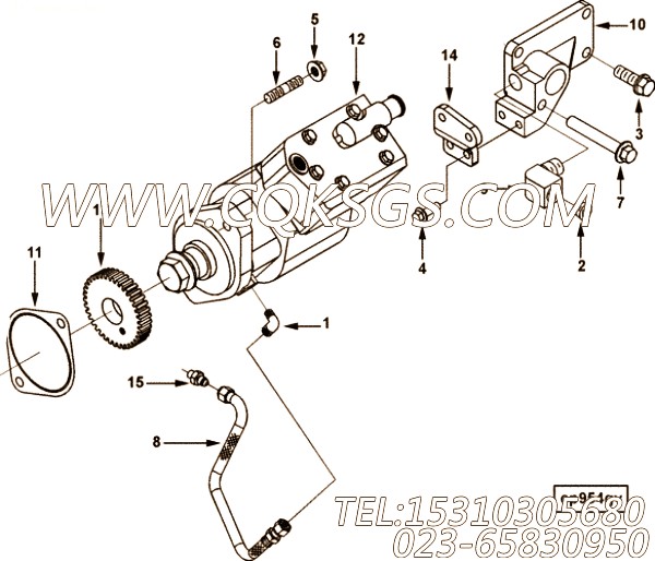【交流后垫片套件】康明斯CUMMINS柴油机的3800827 交流后垫片套件