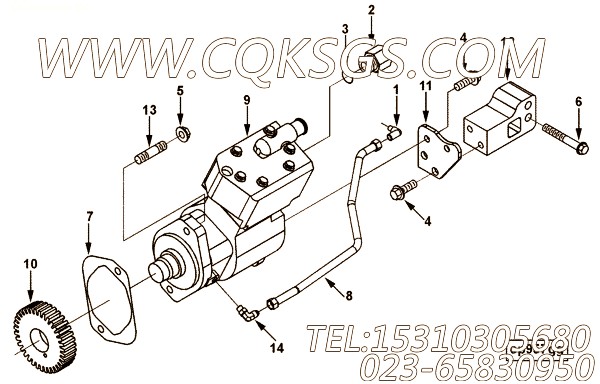 【空气压缩机】康明斯CUMMINS柴油机的3991510 空气压缩机