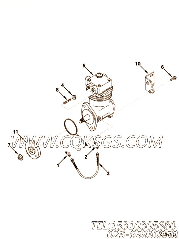 Brace, Air Compressor