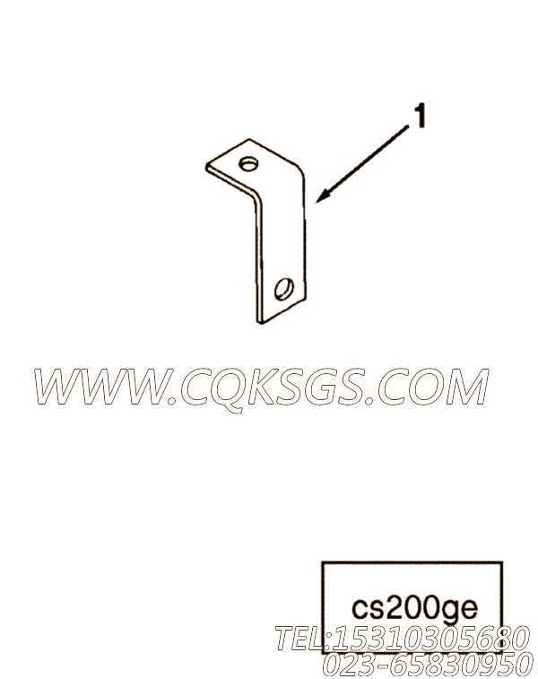 【管支撑】康明斯CUMMINS柴油机的3252865 管支撑