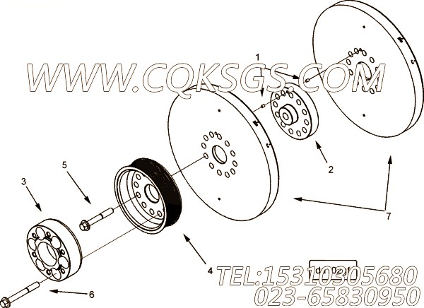 【曲轴适配器】康明斯CUMMINS柴油机的3101076 曲轴适配器
