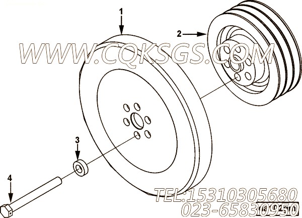 【平垫圈】康明斯CUMMINS柴油机的3167609 平垫圈