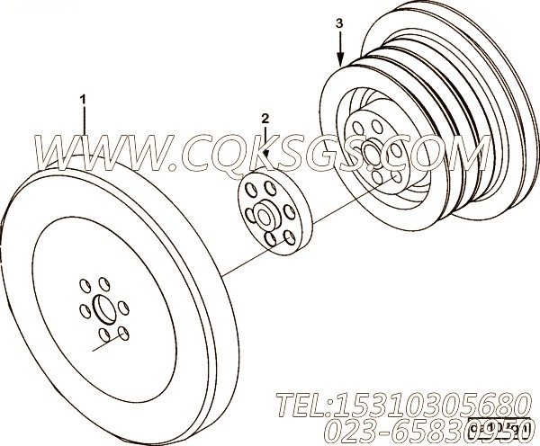 【曲轴适配器】康明斯CUMMINS柴油机的3230023 曲轴适配器