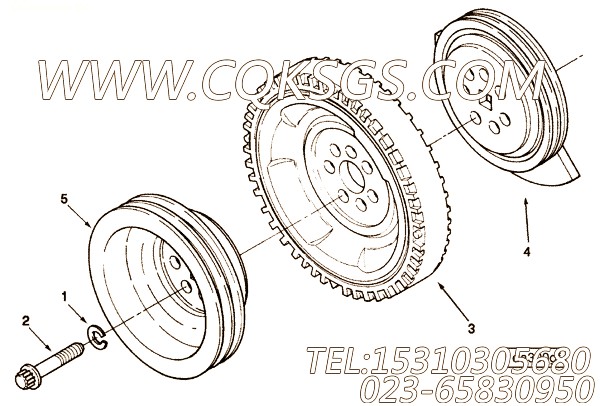 【曲轴皮带轮】康明斯CUMMINS柴油机的3047100 曲轴皮带轮