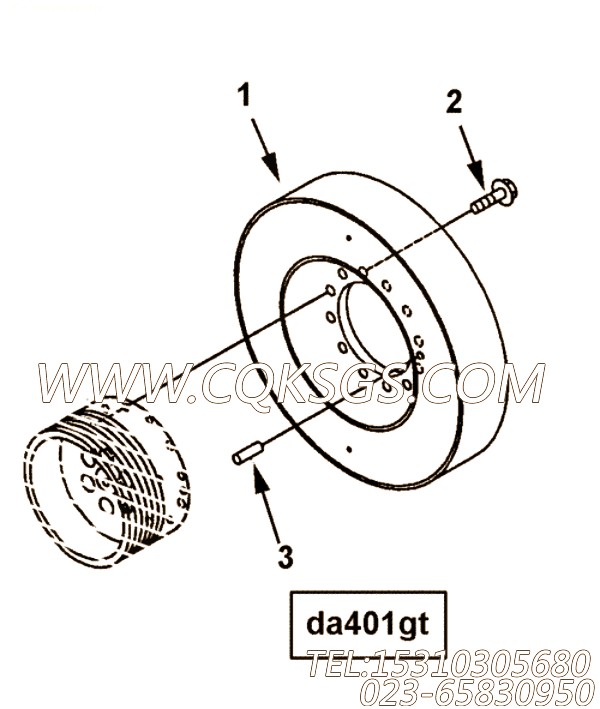 【减振器】康明斯CUMMINS柴油机的4095438 减振器