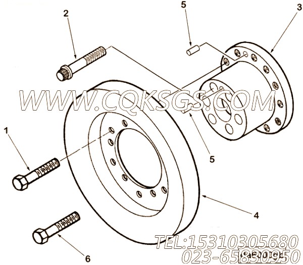 【曲轴适配器】康明斯CUMMINS柴油机的3092925 曲轴适配器