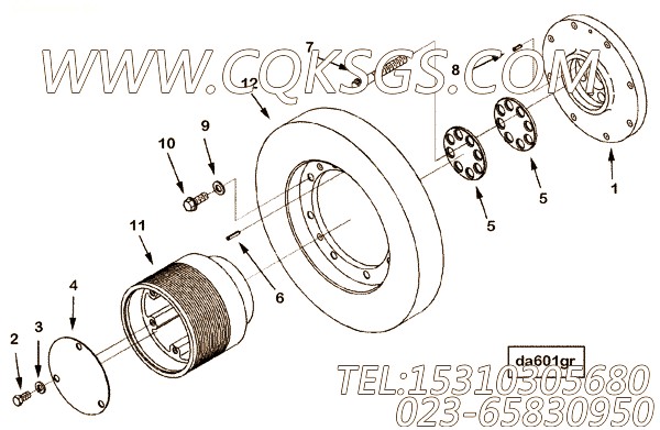 【曲轴皮带轮】康明斯CUMMINS柴油机的3179564 曲轴皮带轮