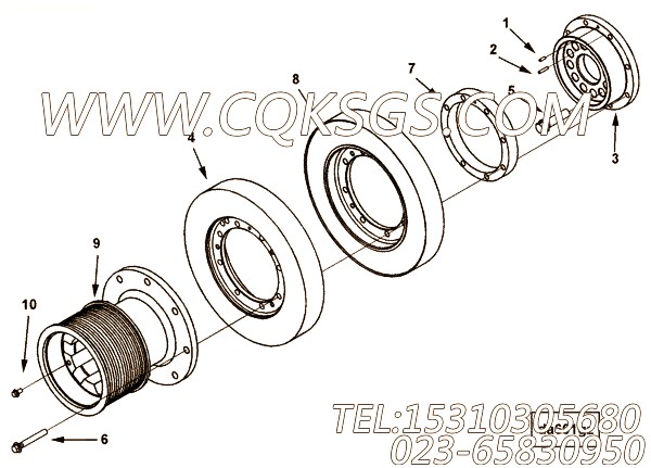 【减振器】康明斯CUMMINS柴油机的3089627 减振器