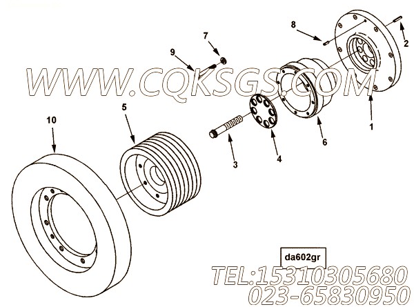 【曲轴皮带轮】康明斯CUMMINS柴油机的3176474 曲轴皮带轮