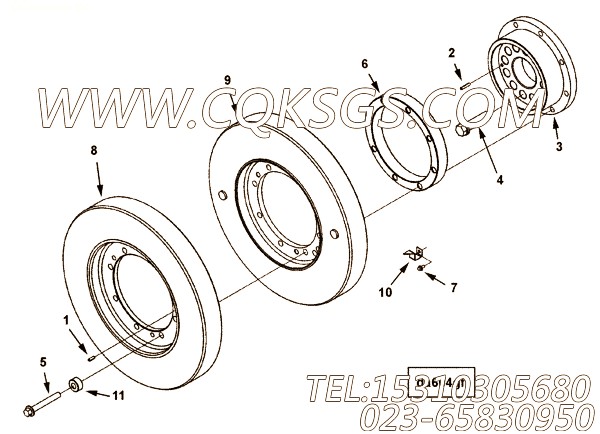 【安装垫片】康明斯CUMMINS柴油机的4086673 安装垫片