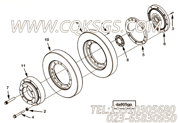 【曲轴适配器】康明斯CUMMINS柴油机的4970242 曲轴适配器