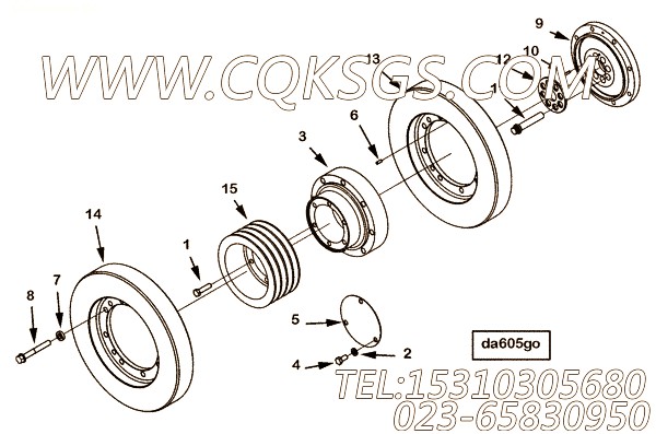 【曲轴皮带轮】康明斯CUMMINS柴油机的4021197 曲轴皮带轮