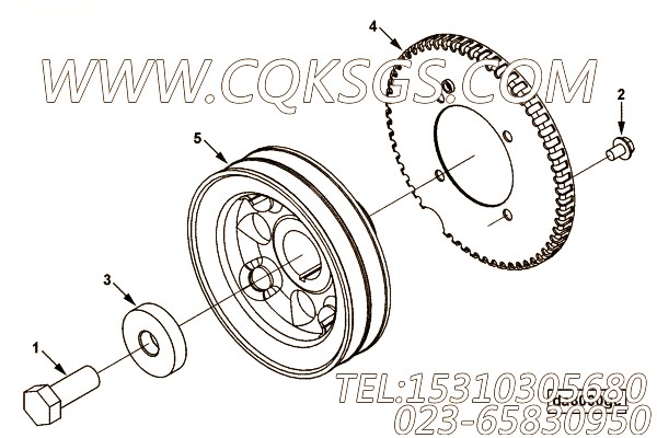 【曲轴皮带轮】康明斯CUMMINS柴油机的4944541 曲轴皮带轮