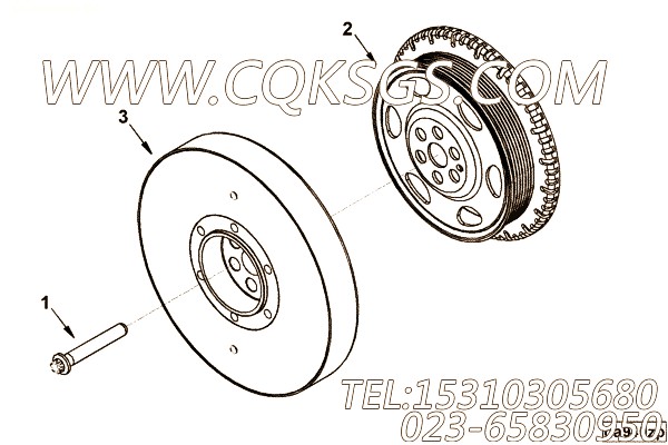 【减振器】康明斯CUMMINS柴油机的4892893 减振器