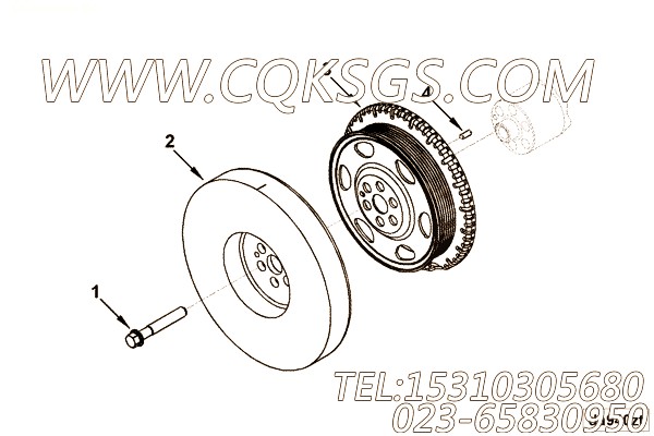 【减振器】康明斯CUMMINS柴油机的3954927 减振器