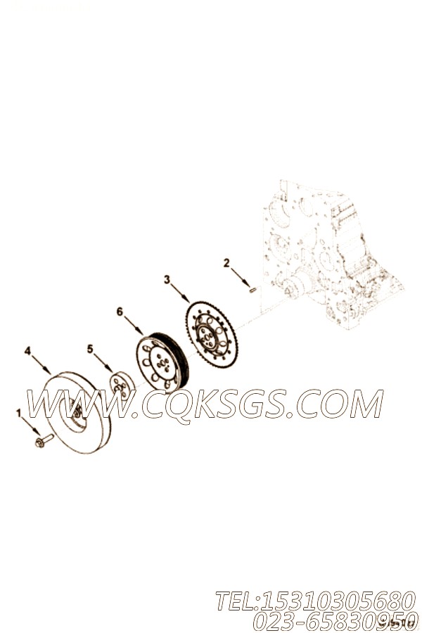 【曲轴皮带轮】康明斯CUMMINS柴油机的3969155 曲轴皮带轮