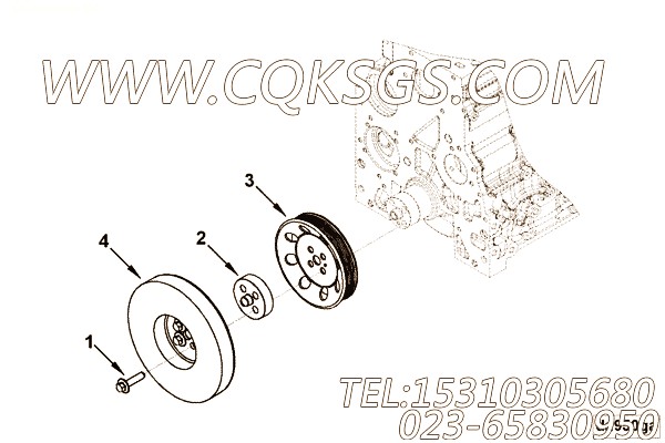 【减振器】康明斯CUMMINS柴油机的3925233 减振器