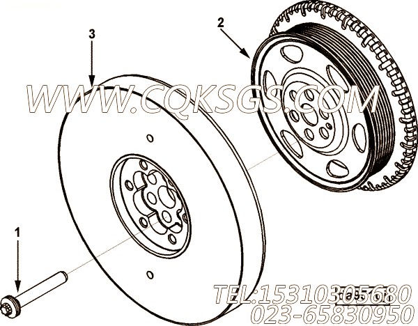 【曲轴皮带轮】康明斯CUMMINS柴油机的4890989 曲轴皮带轮