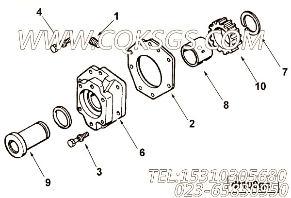 【液压泵齿轮】康明斯CUMMINS柴油机的3349101 液压泵齿轮