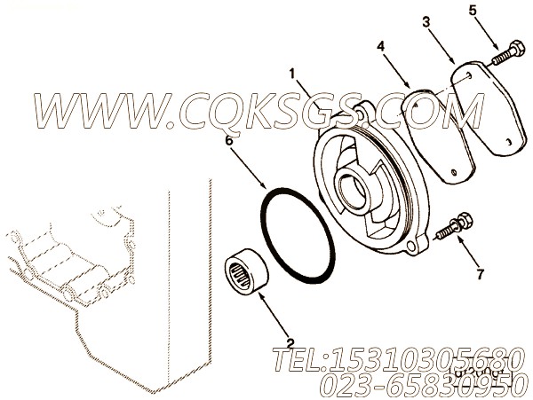 Support, Hydraulic Pump