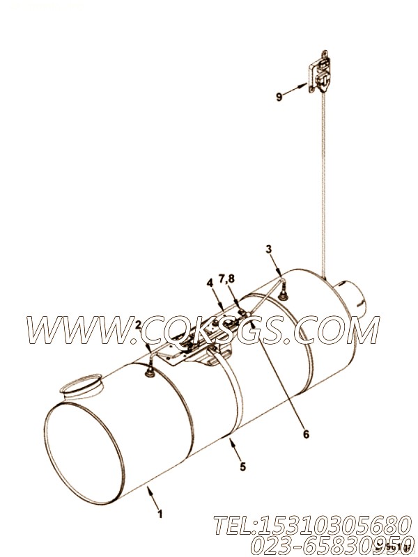 【催化剂模块】康明斯CUMMINS柴油机的2871621 催化剂模块