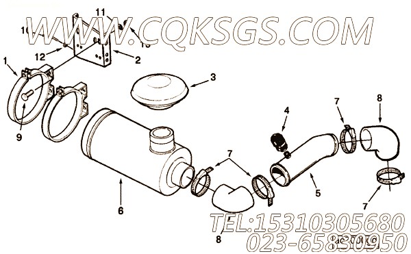 【保留钳】康明斯CUMMINS柴油机的C0140007800 保留钳