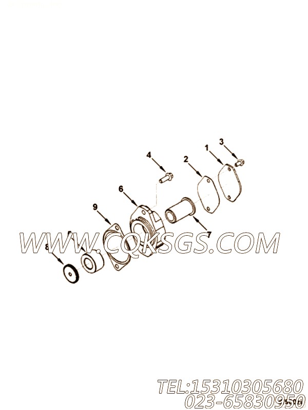 【配件传动轴】康明斯CUMMINS柴油机的3923244 配件传动轴