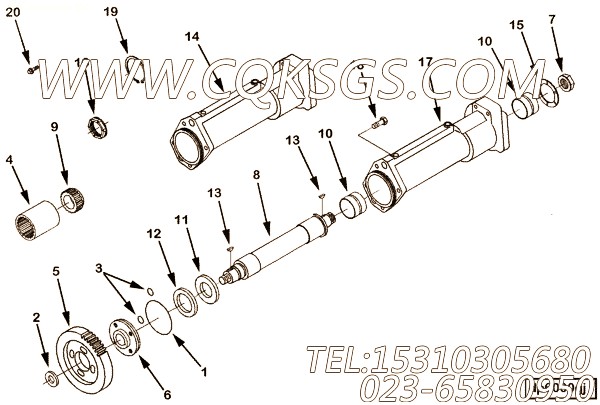 【花键套筒】康明斯CUMMINS柴油机的3094212 花键套筒
