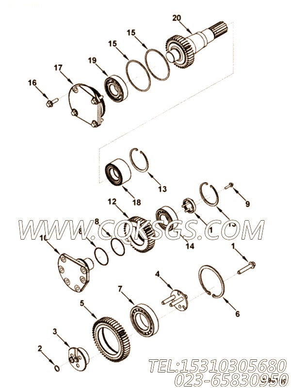 【附件驱动支持】康明斯CUMMINS柴油机的4994601 附件驱动支持