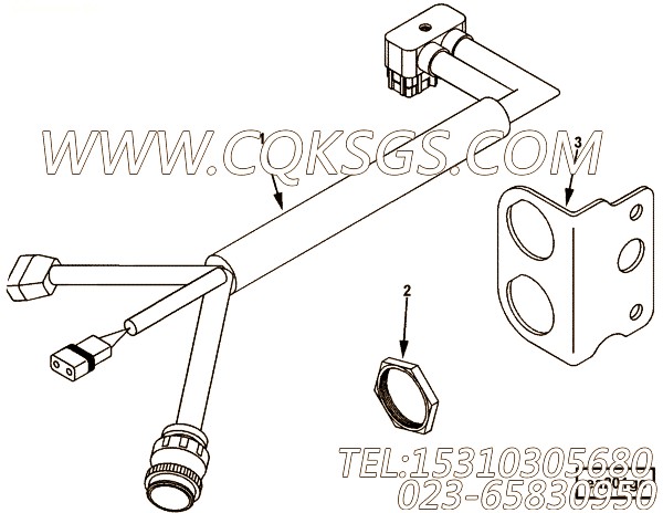 【接线支撑】康明斯CUMMINS柴油机的4070495 接线支撑