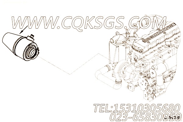 【空气净化器】康明斯CUMMINS柴油机的3970337 空气净化器