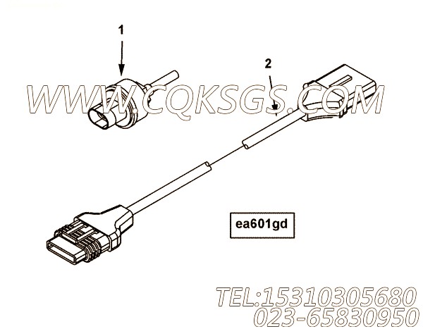 用于进口QSK60发动机Harness,Vessel Wiring