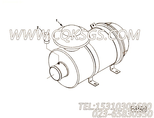【空气净化器】康明斯CUMMINS柴油机的3355140 空气净化器