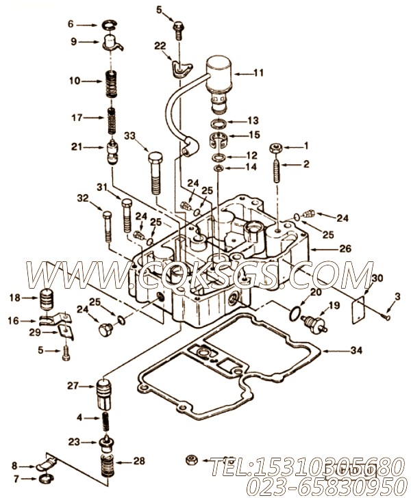 145528O型密封圈,用于康明斯KT38-P780柴油机水滤器组,【水泵机组】配件