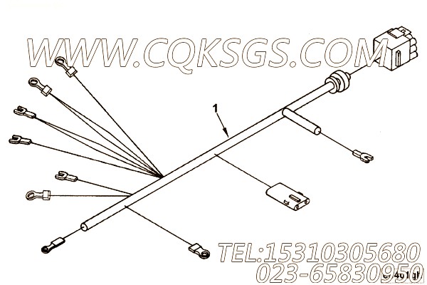 【线束】康明斯CUMMINS柴油机的3071966 线束